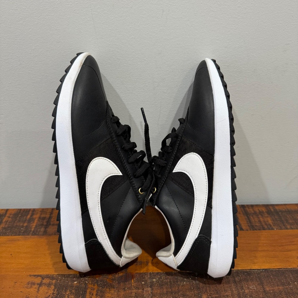 Nike Women's Cortez G Golf Shoes Black White Spikeless Golf Sz 9 CL1670-001 - Picture 6 of 10